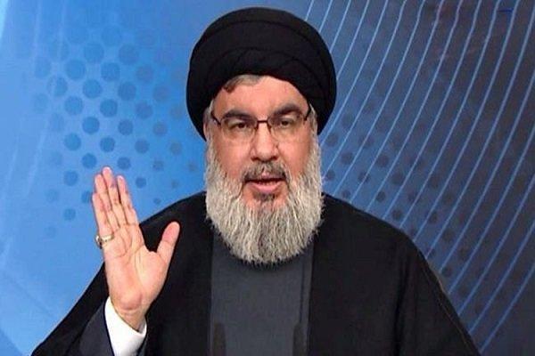 سید حسن نصرالله سخنرانی می نماید