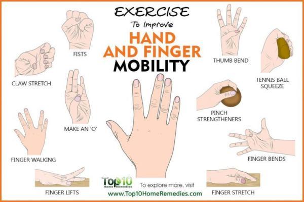 10 ورزش برای افزایش تحرک دست و انگشتان